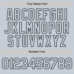 Custom Name and Number Personalized Baseball Jersey Black Silver 3D Twinkle Star Gradient Design Personalized Black Silver
