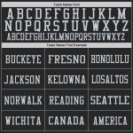 Personalized Black Silver Gray Throwback Football Jersey - Customizable Mesh Design Personalized Black Silver-Gray Mesh Throwback