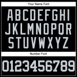 Custom Personalized Black Silver Mesh Baseball Jersey - Throwback Style Personalized Black Silver Mesh Throwback Baseball