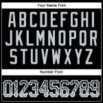 Personalized Custom Name and Number Black Silver-White Drift Fashion Baseball Jersey Personalized Black Silver-White Authentic
