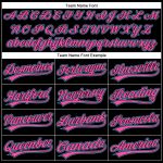 Personalized Baseball Jersey with Black Sky Blue-Pink 3D Pattern, Custom Name and Number, Authentic Team Design Personalized
