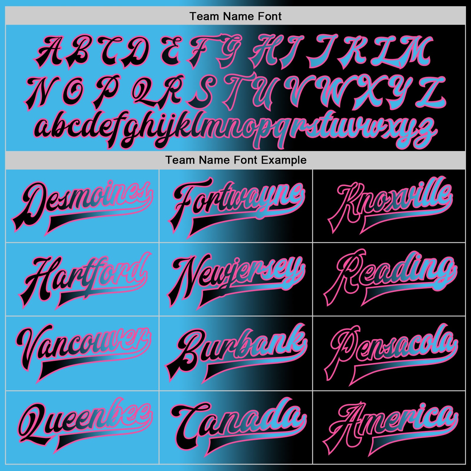Personalized Black Sky Blue-Pink Bomber Full-Snap Varsity Letterman Gradient Fashion Jacket Team Custom Name and Number Custom Team Name Number Gradient Bomber Jacket Black Sky Blue Pink Full-Snap Varsity Letterman Fashion Jacket Personalized - Image 4