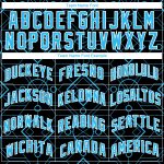 Custom Geometric Shapes Basketball Jersey - Personalized Black and Sky Blue City Edition with Name and Number Personalized
