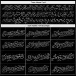 Custom Personalized Black Snakeskin 3D Baseball Jersey with Team Name and Number - Authentic Gray Design Personalized Black