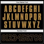 Personalized Black Snakeskin 3D Baseball Jersey in Old Gold - Custom Sports Apparel Personalized Black Snakeskin Black-Old
