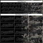 Personalized 3D Skull Baseball Jersey for Men in Black Steel Gray - Fashion Sportswear Personalized Black Steel Gray 3D Skull