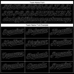Personalized Gray Black Steel Baseball Jersey for Custom Team Apparel Personalized Black Steel Gray Baseball Jersey