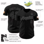 Personalized Gray Black Steel Baseball Jersey for Custom Team Apparel Personalized Black Steel Gray Baseball Jersey