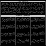 Personalized Black Steel Gray Sleeveless Baseball Jersey for Men and Women Personalized Black Steel Gray Sleeveless Baseball
