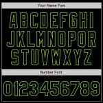 Personalized Neon Green Splash Ink Black Steel Gray Baseball Jersey Personalized Black Steel Gray Splash Ink Neon Green Baseball