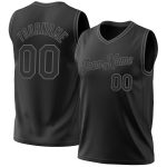 Custom Black Steel Gray Basketball Jersey for Men and Women - Throwback Style Personalized Black Steel Gray Throwback Basketball