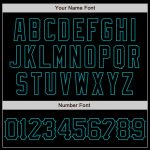 Personalized Black Teal 3D Abstract Splatter Grunge Art Design Baseball Jersey Personalized Black Teal 3D Abstract Splatter