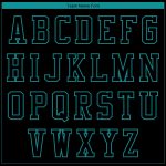Personalized 3D Black Teal Varsity Letterman Bomber Jacket - Full-Snap Design Personalized Black Teal 3D Bomber Full-Snap
