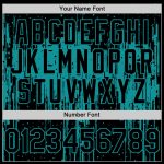Personalized 3D Dripping Splatter Art Black Teal Baseball Jersey Personalized Black Teal 3D Dripping Splatter Art Baseball
