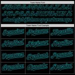 Custom Name & Number Abstract Grunge Art Baseball Jersey - Personalized Black Teal 3D Pattern Design Team Apparel Personalized