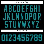Personalized Black and Teal Baseball Jersey - Customizable Sports Apparel Personalized Black Teal Baseball Jersey