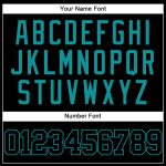 Personalized Teal Black Mesh Baseball Jersey - Custom Throwback Style 3 Personalized Black Teal Mesh Throwback Baseball Jersey