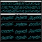 Personalized Black Teal Baseball Jersey - Throwback Mesh Design for Men Personalized Black Teal Mesh Throwback Baseball Jersey