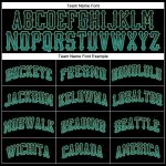 Custom Personalized Baseball Jersey with Name and Number in Black, Teal, and Old Gold - Drift Fashion Team Gear Personalized
