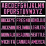 Personalized Black Teal Pink Baseball Jersey - Throwback Mesh Style Personalized Black Teal-Pink Mesh Throwback Baseball