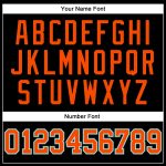Personalized Black Teal Orange Basketball Jersey with Pinstripes - Custom Sports Wear Personalized Black Teal Pinstripe Orange-Teal