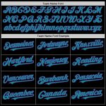 Custom Name and Number Personalized Black Teal Pinstripe Purple Sleeveless Baseball Jersey Personalized Black Teal Pinstripe