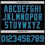 Personalized Black Teal Pinstripe Sleeveless Baseball Jersey - Custom Purple Design Personalized Black Teal Pinstripe Purple
