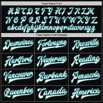 Custom Name Number Varsity Letterman Jacket Black Teal Pinstripe Full-Snap Bomber for Team Personalization Personalized Black