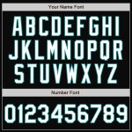Custom Name Number Varsity Letterman Jacket Black Teal Pinstripe Full-Snap Bomber for Team Personalization Personalized Black