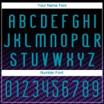 Personalized Geometric Volleyball Uniform Jersey - Black Teal-Purple Sublimation Design Personalized Black Teal-Purple Geometric