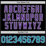 Personalized Black Teal Purple Baseball Jersey for Men and Women, Sleeveless Design Personalized Black Teal-Purple Sleeveless