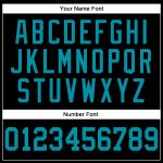 Personalized Basketball Jersey Black Teal Throwback Style 2 - Custom Sports Apparel for Fans Personalized Black Teal Throwback