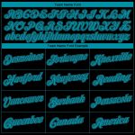 Personalized Teal Black Throwback Basketball Jersey for Men and Women Personalized Black Teal Throwback Basketball Jersey
