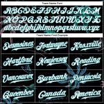 Personalized 3D Hawaii Palm Trees Baseball Jersey in Black Teal-White Personalized Black Teal-White 3D Hawaii Palm Trees