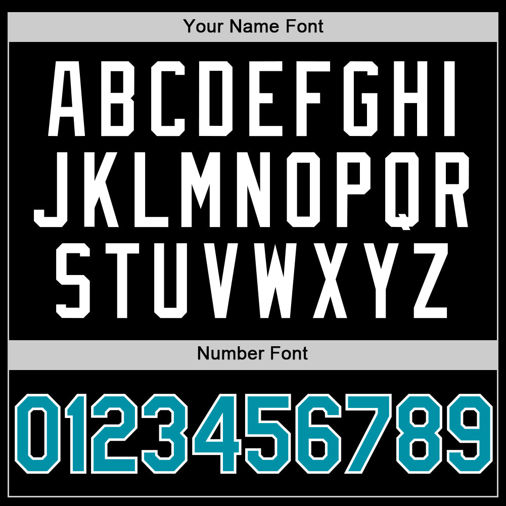 Personalized Black Teal-White Authentic Throwback Baseball Jersey Team Custom Name and Number Custom Name Number Baseball Jersey - Personalized Authentic Black Teal-White Throwback Design Personalized Black Teal-White - Image 5