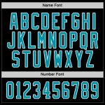 Custom Hockey Jersey - Personalized Black Teal White Team Gear for Men and Women Personalized Black Teal-White Hockey Jersey