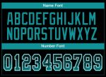 Personalized Football Jersey - Black Teal White Mesh Drift Style for Men and Women Personalized Black Teal-White Mesh Drift