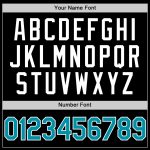Personalized Black Teal White Throwback Baseball Jersey for Men and Women Personalized Black Teal-White Throwback Baseball