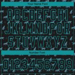 Personalized 3D Wolf Varsity Letterman Jacket Black Teal Full-Snap Bomber Personalized Black Teal Wolf 3D Bomber Full-Snap