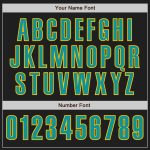 Personalized Black and Teal Yellow Baseball Jersey for Men and Women, Custom Name Available Personalized Black Teal-Yellow