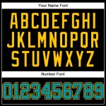 Custom Black Teal Yellow Baseball Jersey for Men and Women - Personalized Sports Apparel Personalized Black Teal-Yellow Baseball