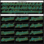 Custom Black Teal Yellow Baseball Jersey for Men and Women - Personalized Sports Apparel Personalized Black Teal-Yellow Baseball