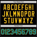 Personalized Baseball Jersey - Black Teal Yellow Sleeveless Design for Custom Team Wear Personalized Black Teal-Yellow Sleeveless