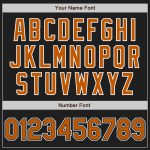Personalized Black Texas Orange White Authentic Baseball Jersey for Fans Personalized Black Texas Orange-White Authentic