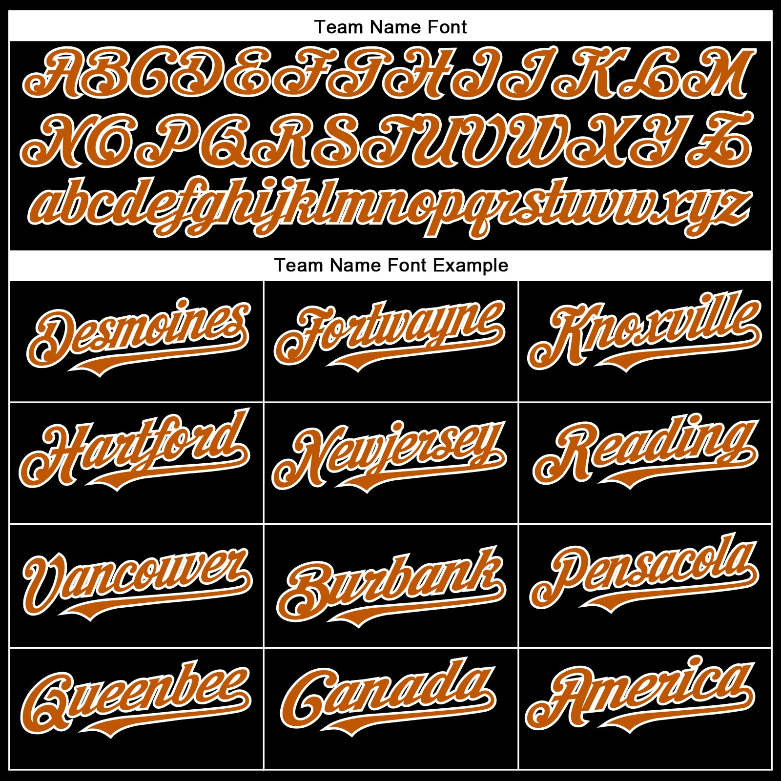 Personalized Texas Baseball Jersey in Black and Orange-White - Custom Size 3 Personalized Black Texas Orange-White Baseball - Image 4