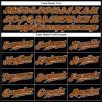 Personalized Texas Orange-White Baseball Jersey - Custom Black Jersey for Sports Fans Personalized Black Texas Orange-White