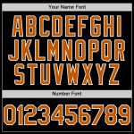 Custom Texas Orange and White Bomber Hoodie Jacket with Personalized Name and Number - Varsity Letterman Style Personalized