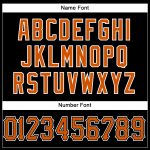 Personalized Texas Football Jersey - Black/Orange/White Mesh Design Personalized Black Texas Orange-White Mesh Football Jersey