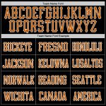 Personalized Texas Football Jersey - Black/Orange/White Mesh Design Personalized Black Texas Orange-White Mesh Football Jersey