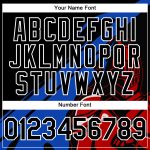 Personalized Knight Hero Baseball Jersey Custom Name Number 3D Black Thunder Blue-Red Pattern Design Authentic Personalized